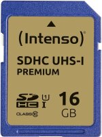 Intenso Speicherkarte SDHC-Karte Premium, 16 GB, 1 St.