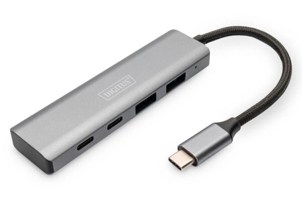 DIGITUS USB-Hub DA-70245 4-fach grau