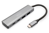 DIGITUS USB-Hub DA-70245 4-fach grau