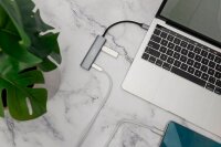 DIGITUS USB-Hub DA-70245 4-fach grau