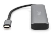 DIGITUS USB-Hub DA-70245 4-fach grau
