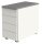 Kerkmann Move Standcontainer weiß, grafit 4 Auszüge ohne-Muldengriff weiß 42,0 x 80,0 x 72,0 - 76,0 cm