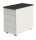 Kerkmann Move Standcontainer weiß, anthrazit 4 Auszüge ohne-Muldengriff weiß 42,0 x 80,0 x 72,0 - 76,0 cm