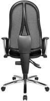 Topstar Bürostuhl Point 60 Netz Plus, G200 Stoff schwarz, Gestell chrom