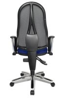 Topstar Bürostuhl Point 60 Netz Plus, G260 Stoff blau, Gestell chrom
