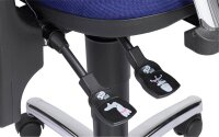 Topstar Bürostuhl Point 60 Netz Plus, G260 Stoff blau, Gestell chrom