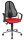 Topstar Bürostuhl Point 60 Netz Plus, G210 Stoff rot, Gestell chrom