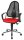 Topstar Bürostuhl Point 60 Netz Plus, G210 Stoff rot, Gestell chrom