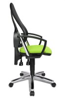 Topstar Bürostuhl Point 60 Netz Plus, G050 Stoff grün, Gestell chrom