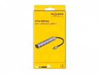 DeLOCK USB-Hub 6-fach grau