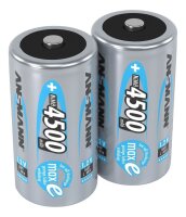 ANSMANN Akkus Ni-MH Baby C 4.500 mAh, 2 St.