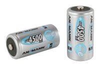 ANSMANN Akkus Ni-MH Baby C 4.500 mAh, 2 St.