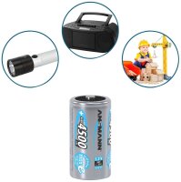 ANSMANN Akkus Ni-MH Baby C 4.500 mAh, 2 St.