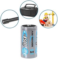 ANSMANN Akkus Ni-MH Mono D 8.500 mAh, 2 St.