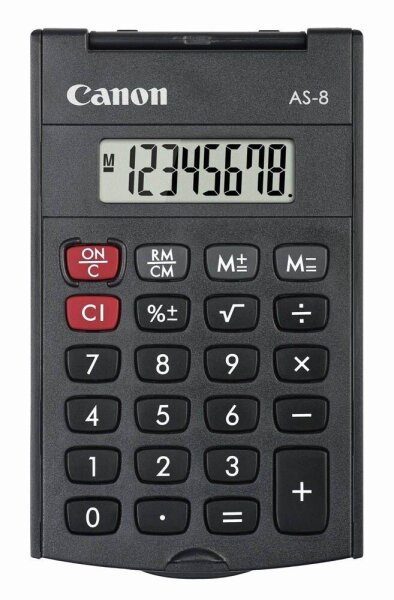 Canon AS-8 Taschenrechner schwarz