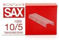 sax design Heftklammern No.10, 1.000 St.