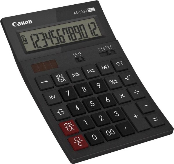 Canon AS-1200 Tischrechner schwarz