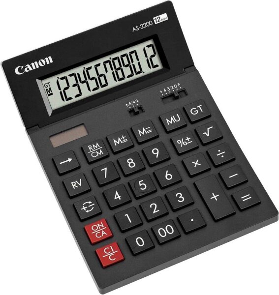 Canon AS-2200 Tischrechner schwarz