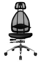 Topstar Bürostuhl Open Art, J190AS10 Stoff schwarz, Gestell alu
