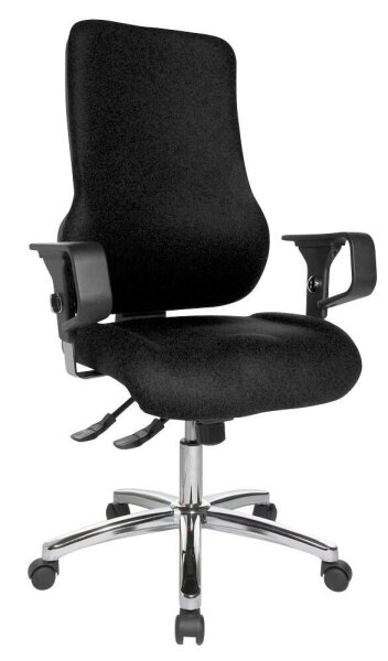 Topstar Bürostuhl Sitness 55, SD69X L50 Stoff schwarz, Gestell chrom