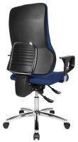 Topstar Bürostuhl Sitness 55, SD69X L58 Stoff blau, Gestell chrom