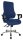 Topstar Bürostuhl Sitness 55, SD69X L58 Stoff blau, Gestell chrom