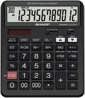 SHARP EL-CC12GP Taschenrechner schwarz