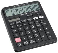 SHARP EL-CC12GP Taschenrechner schwarz