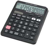 SHARP EL-CC12GP Taschenrechner schwarz