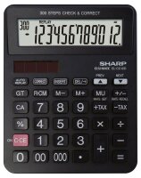SHARP EL-CC12D Taschenrechner schwarz