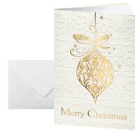 10 SIGEL Weihnachtskarten Golden Fantasy DIN A6