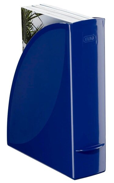 4 ELBA Stehsammler wave 400091710 blau Kunststoff, DIN A4