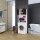 VCM my bath Waschmaschinenschrank Jutas, 912210 weiß, schwarz 2 Fachböden 64,0 x 25,0 x 190,0 cm