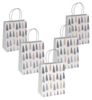5 SIGEL Geschenktüten Pine trees Motiv 18,0 x 23,0 cm