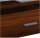 VCM my home Junata Couchtisch rechteckig Spanplatte nussbaum 110,0 x 52,0 x 44,0 cm, 1 St.