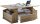 VCM my home Junata Couchtisch rechteckig Spanplatte eiche 110,0 x 52,0 x 44,0 cm, 1 St.
