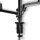 hama Monitor-Halterung 00004663 schwarz für 2 Monitore, Tischklemme