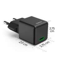 hama Ladeadapter schwarz, 20 Watt
