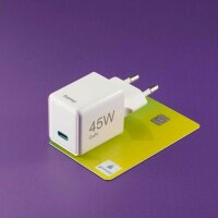 hama GaN-Ladeadapter weiß, 45 Watt