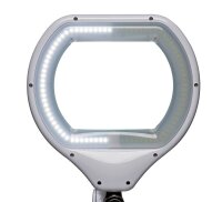 MAUL MAULcrystal LED Lupenleuchte weiß 18 W mit Tischklemme