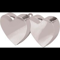 amscan® Ballongewicht silber Herzen