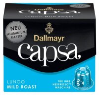 Dallmayr Capsa Lungo Mild Roast Kaffeekapseln, Arabica-...