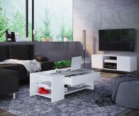 VCM my home Tindus Couchtisch rechteckig Spanplatte Betonoptik 100,0 x 50,0 x 35,0 cm, 1 St.