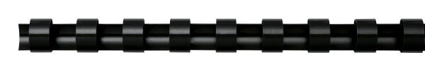 Fellowes Kunststoffbinderücken schwarz für 120 Blatt, 100 St.