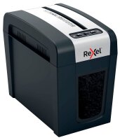 Rexel Secure MC3-SL Slim Aktenvernichter mit Partikelschnitt P-5, 2 x 15 mm, bis 3 Blatt, schwarz