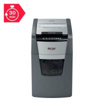 Rexel AutoFeed+ 130M Aktenvernichter mit Partikelschnitt P-5, 2 x 15 mm, bis 130 Blatt, schwarz