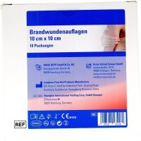 FIRST AID ONLY® Brandwunden-Kompressen P-91400 00 transparent, 10 St.