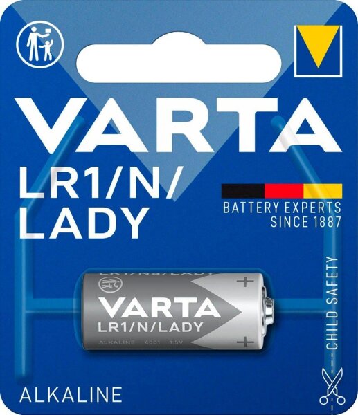 VARTA Batterie LR1/N/LADY Alkali-Mangan Lady N 1,5 V, 1 St.