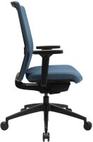 Topstar Bürostuhl Sitness AirWork G, PA40OMT6MT6 Stoff blau, Gestell schwarz