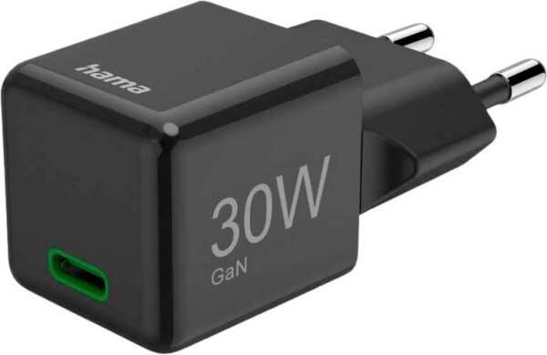 hama GaN-Ladeadapter schwarz, 30 Watt